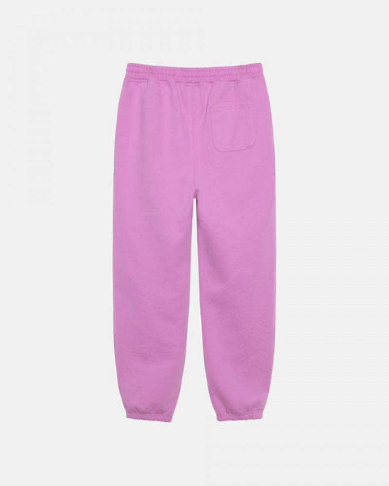 Stussy Stock Logo Sweatpant Moški Trenirke Vijolične Slovenija | UDI-3249