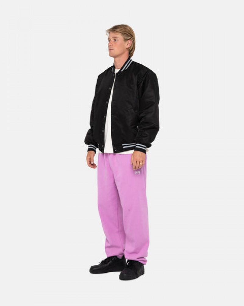 Stussy Stock Logo Sweatpant Moški Trenirke Vijolične Slovenija | UDI-3249