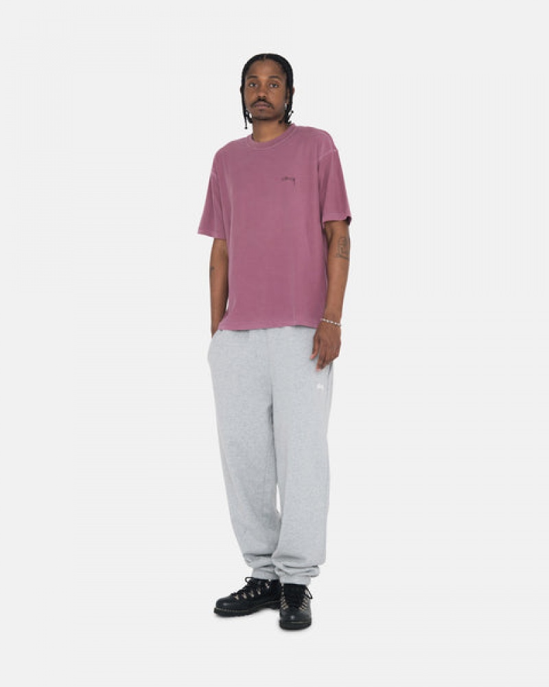 Stussy Stock Logo Sweatpant Ženski Trenirke Sive Slovenija | GWM-0525