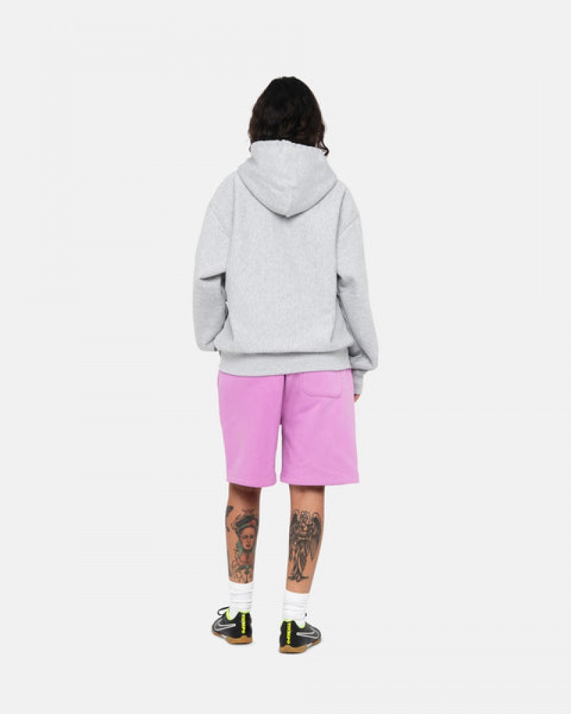 Stussy Stock Logo Sweatshort Moški Kratke Trenirke Vijolične Slovenija | VYE-5327