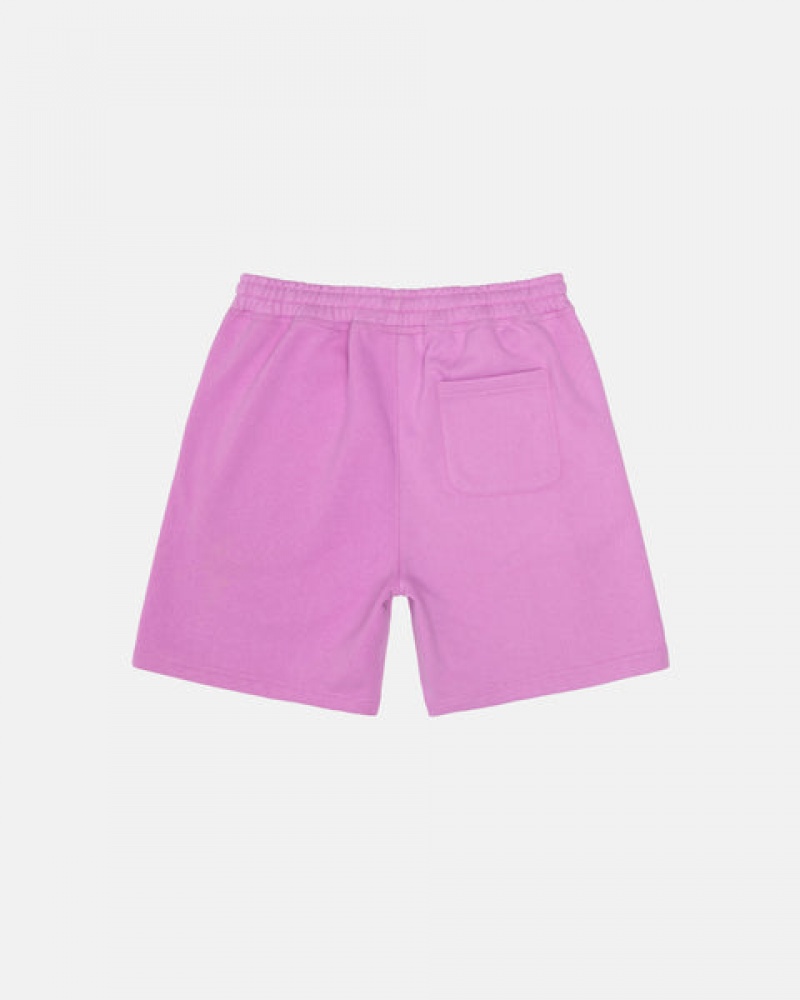 Stussy Stock Logo Sweatshort Moški Kratke Trenirke Vijolične Slovenija | VYE-5327