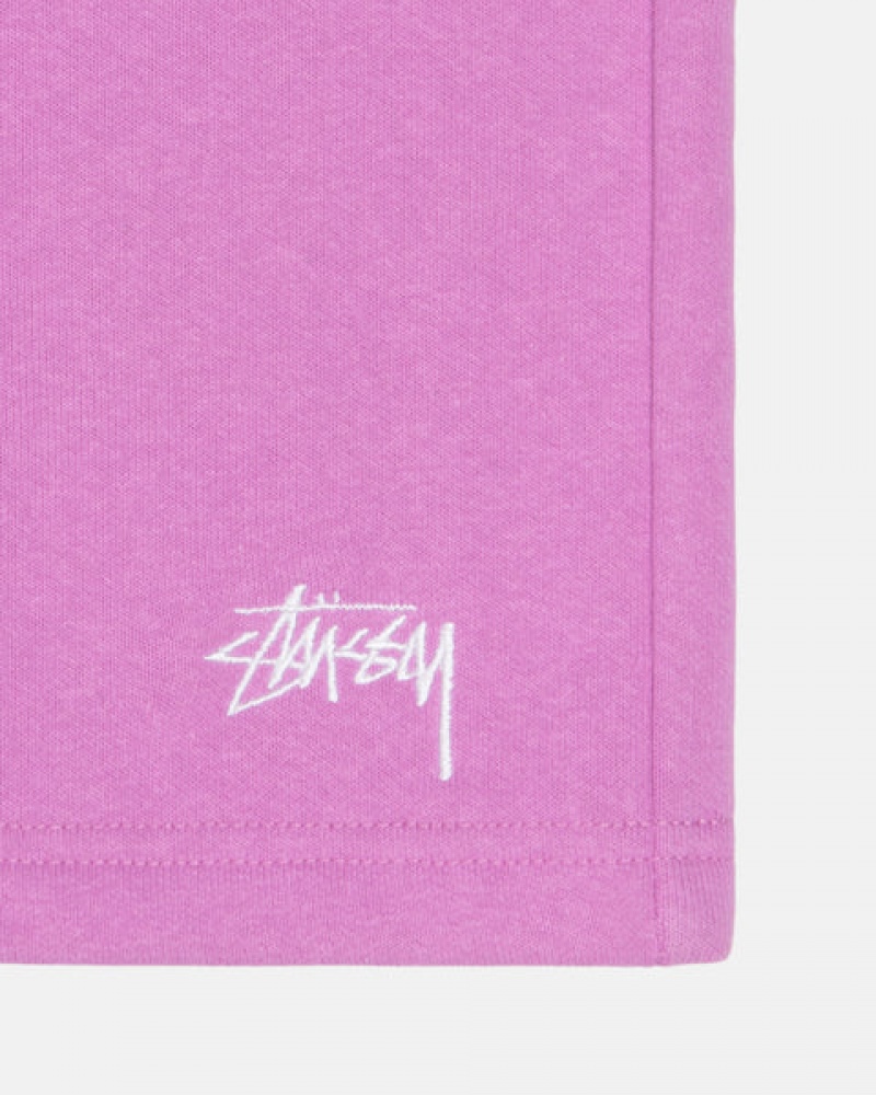 Stussy Stock Logo Sweatshort Moški Kratke Trenirke Vijolične Slovenija | VYE-5327