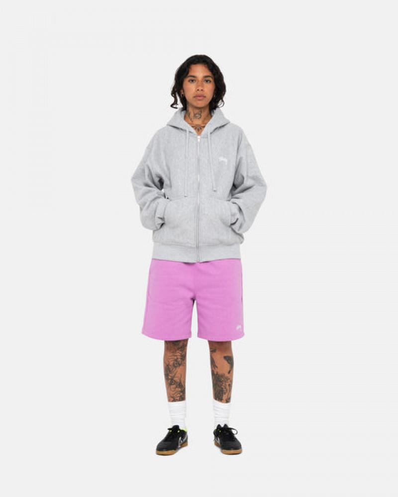 Stussy Stock Logo Sweatshort Moški Kratke Trenirke Vijolične Slovenija | VYE-5327