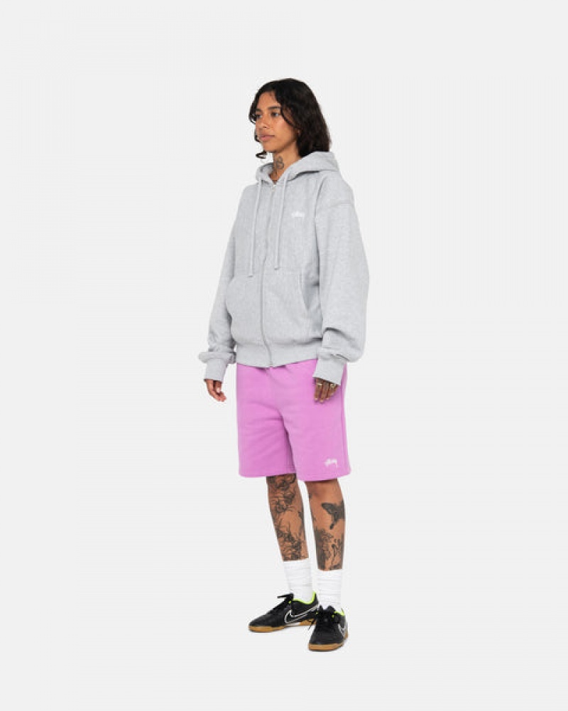 Stussy Stock Logo Sweatshort Moški Kratke Trenirke Vijolične Slovenija | VYE-5327