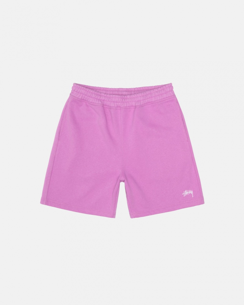 Stussy Stock Logo Sweatshort Moški Kratke Trenirke Vijolične Slovenija | VYE-5327