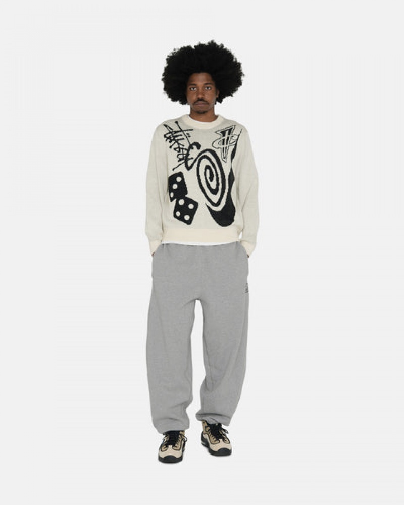 Stussy Fleece Pant Moški Trenirke Temno Sive Slovenija | IYW-9543