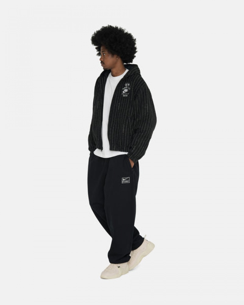 Stussy Stone Wash Fleece Pant Moški Trenirke Črne Slovenija | FNB-0971