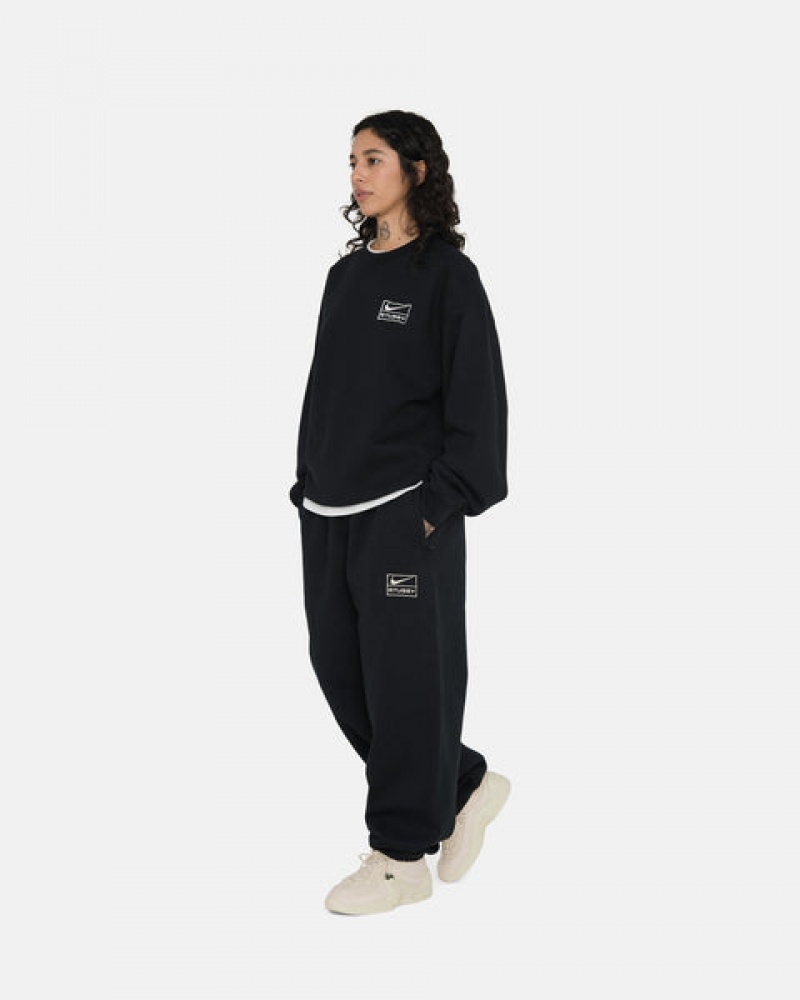 Stussy Stone Wash Fleece Pant Moški Trenirke Črne Slovenija | FNB-0971