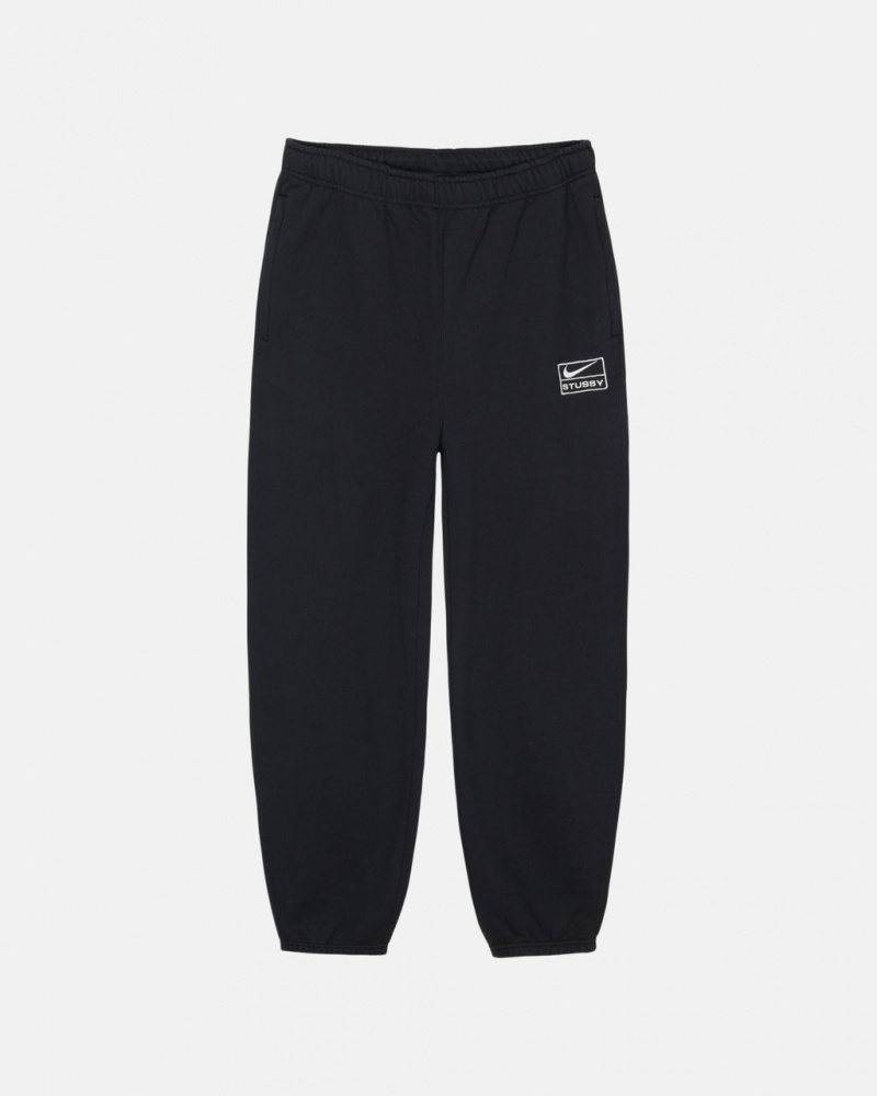 Stussy Stone Wash Fleece Pant Moški Trenirke Črne Slovenija | FNB-0971