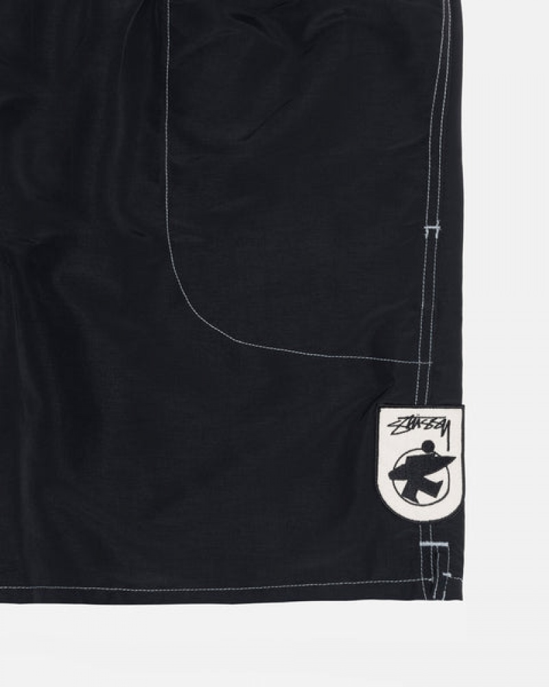 Stussy Surfman Patch Water Short Moški Kopalke Črne Slovenija | WWQ-3698