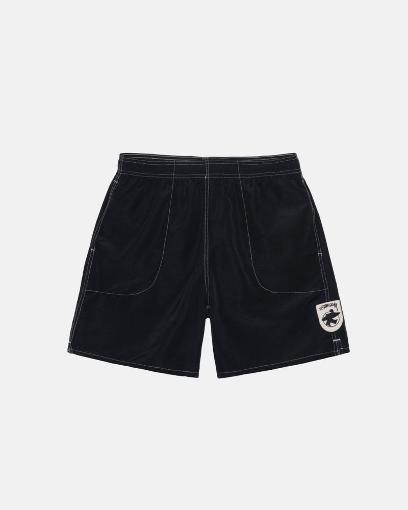 Stussy Surfman Patch Water Short Ženski Kopalke Črne Slovenija | JSG-8934