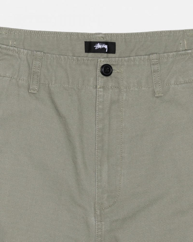 Stussy Surplus Cargo Ripstop Moški Hlače Olivno Zelene Slovenija | DXJ-1845