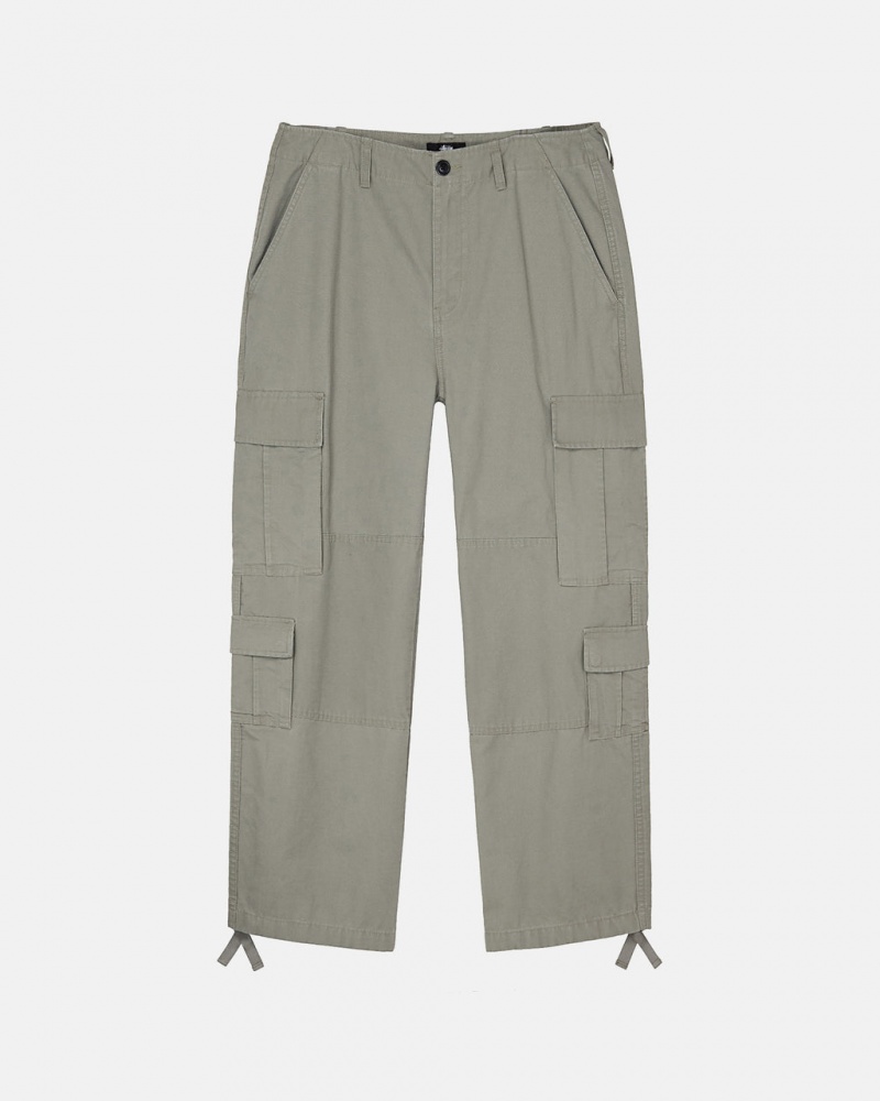 Stussy Surplus Cargo Ripstop Moški Hlače Olivno Zelene Slovenija | DXJ-1845