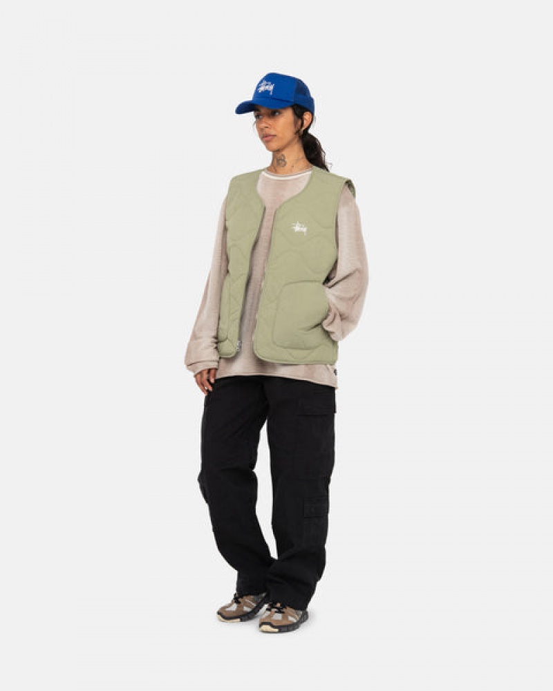 Stussy Surplus Cargo Ripstop Ženski Hlače Črne Slovenija | TFW-6963