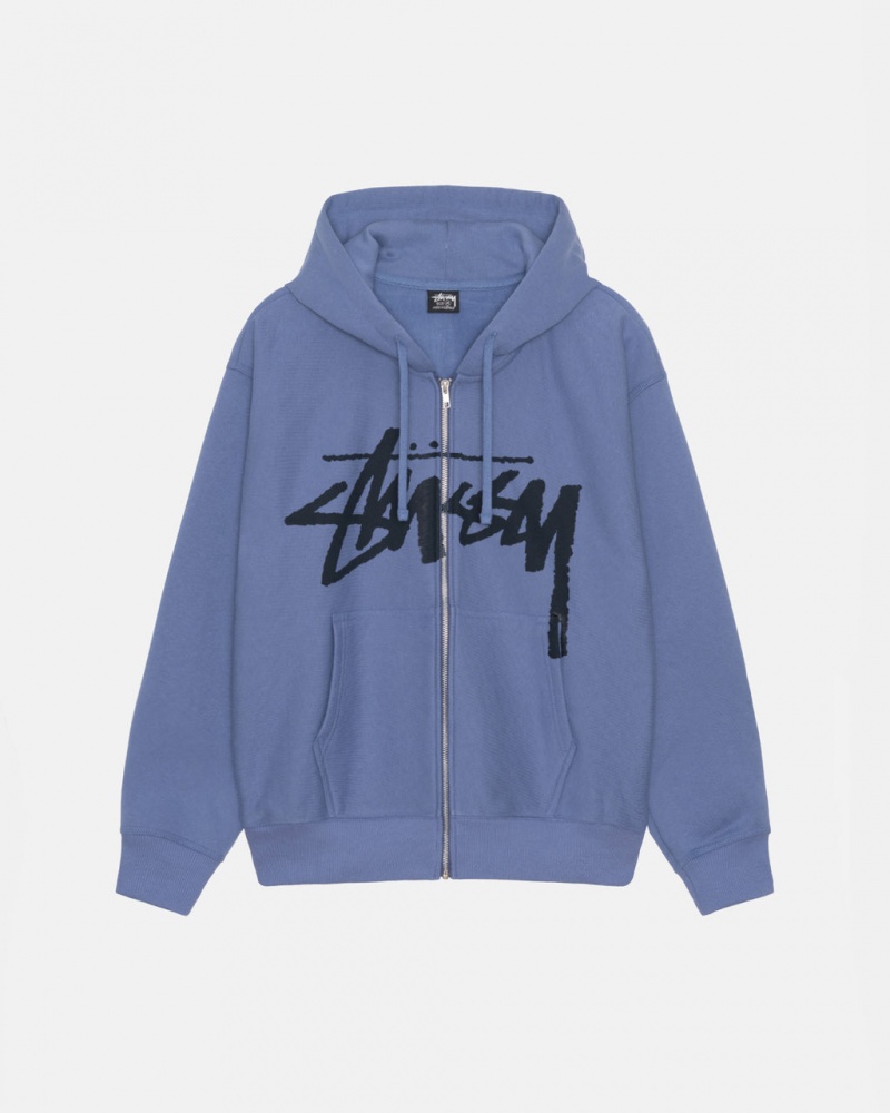 Stussy Venus Zip Hood Moški Puloverji Kraljevsko Modra Modre Slovenija | CYM-4481