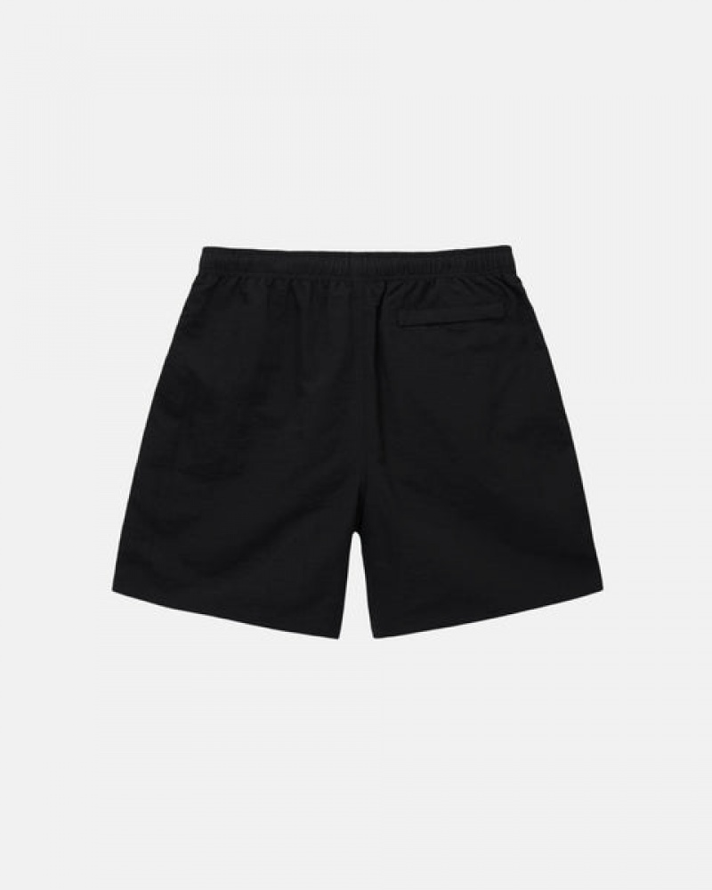 Stussy Water Short Big Basic Moški Kratke Hlače Črne Slovenija | AMG-5105