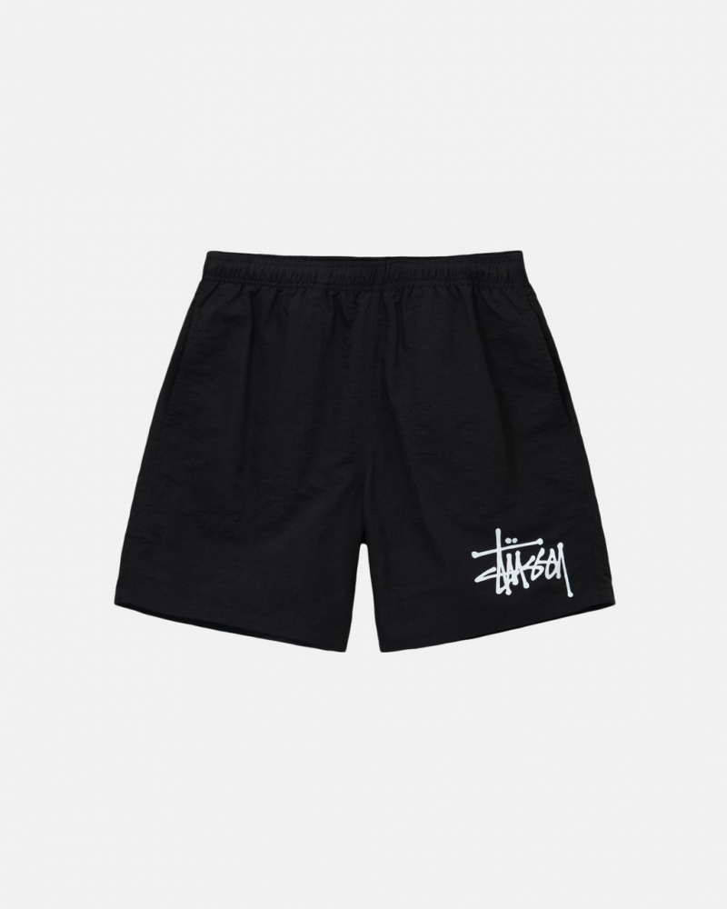 Stussy Water Short Big Basic Moški Kratke Hlače Črne Slovenija | AMG-5105