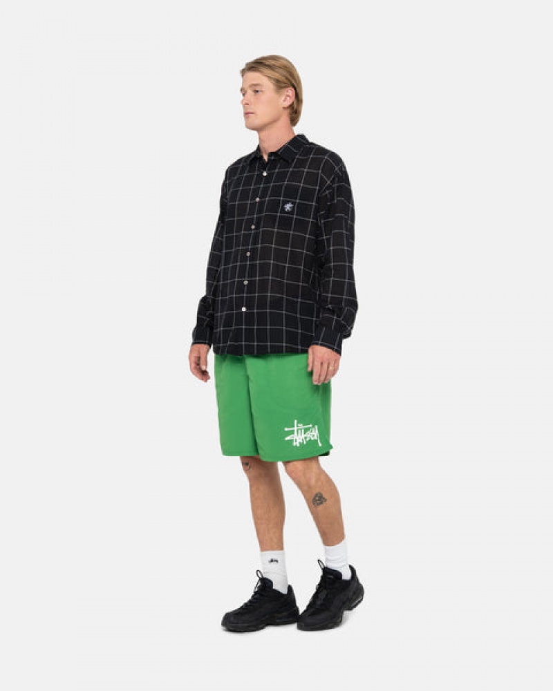 Stussy Water Short Big Basic Moški Kratke Hlače Zelene Slovenija | KPY-3950