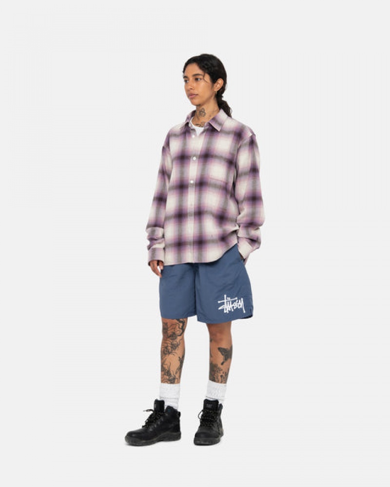 Stussy Water Short Big Basic Moški Kratke Hlače Temno Modre Slovenija | FPI-5606