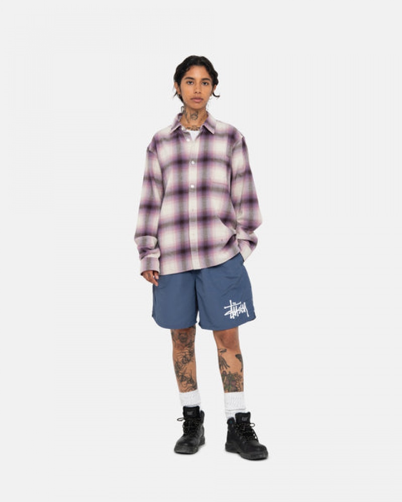 Stussy Water Short Big Basic Moški Kratke Hlače Temno Modre Slovenija | FPI-5606