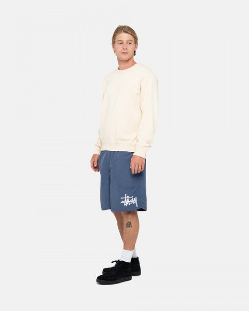 Stussy Water Short Big Basic Moški Kratke Hlače Temno Modre Slovenija | FPI-5606