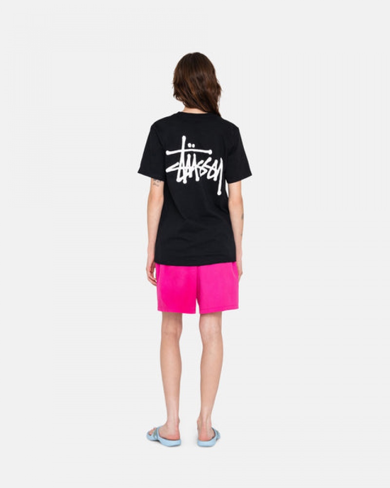 Stussy Wave Dye Najlon Short Moški Kratke Hlače Fuksije Slovenija | MGW-6440