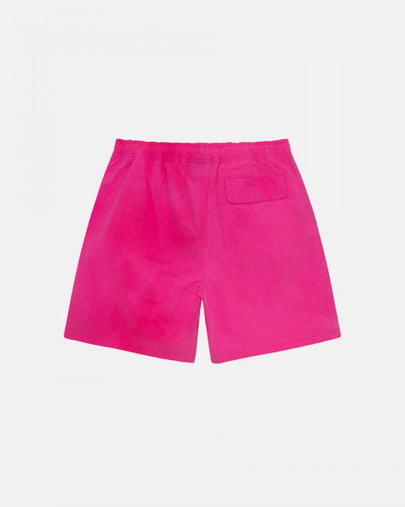 Stussy Wave Dye Najlon Short Moški Kratke Hlače Fuksije Slovenija | MGW-6440