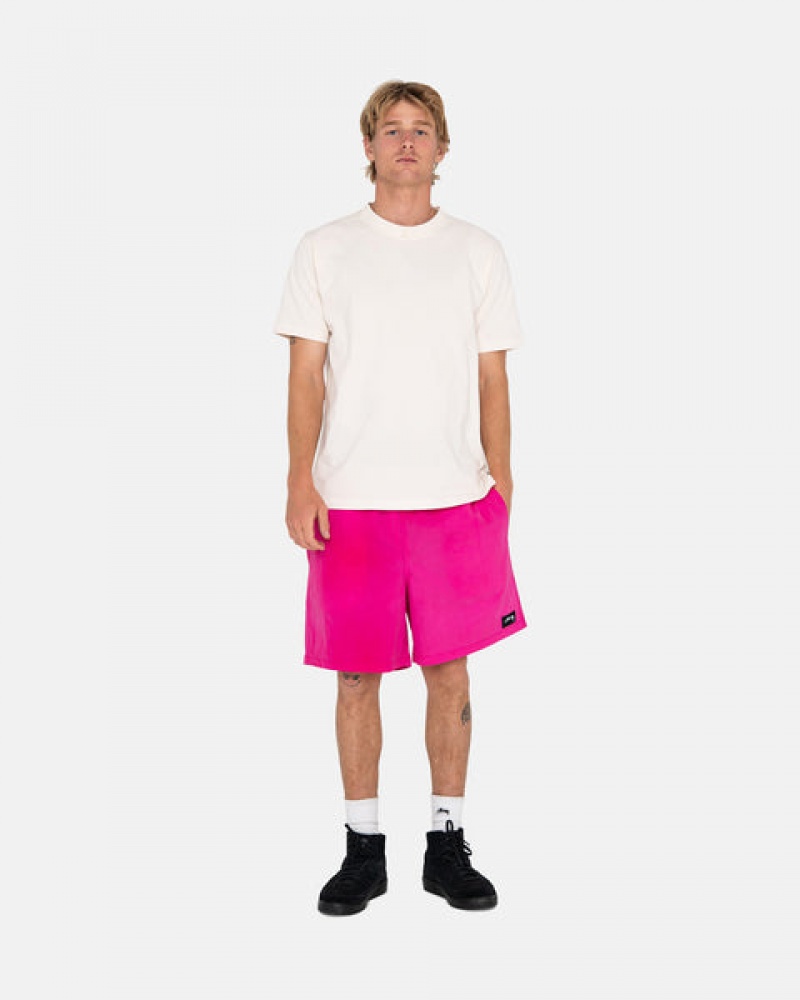 Stussy Wave Dye Najlon Short Moški Kratke Hlače Fuksije Slovenija | MGW-6440