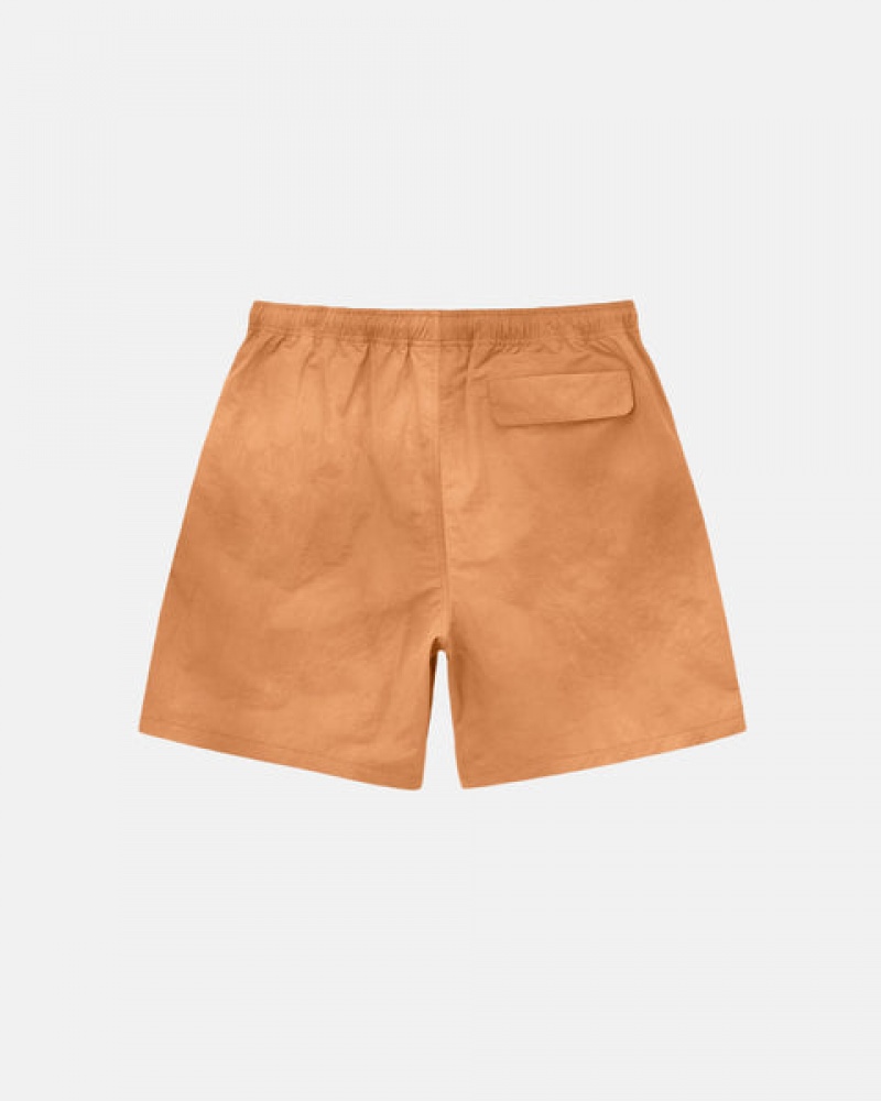 Stussy Wave Dye Najlon Short Moški Kratke Hlače Oranžne Slovenija | OHI-1253