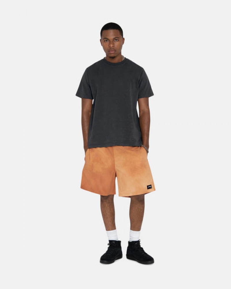 Stussy Wave Dye Najlon Short Moški Kratke Hlače Oranžne Slovenija | OHI-1253