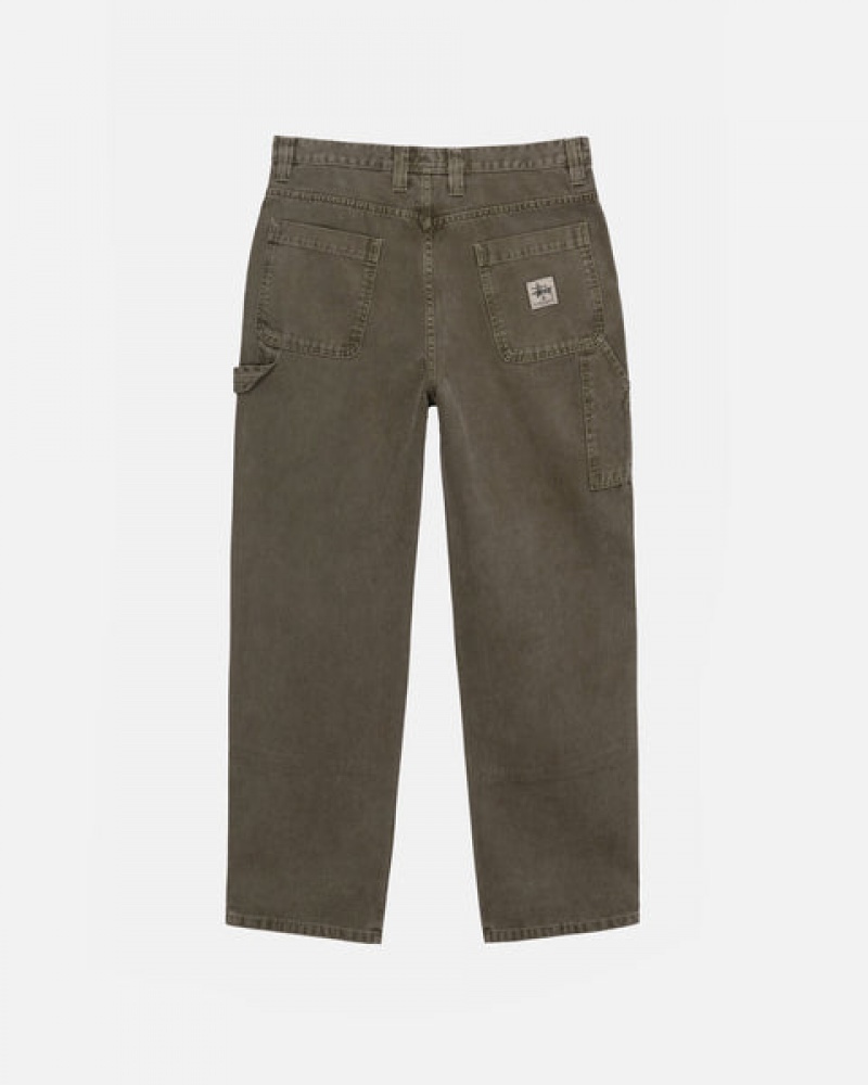 Stussy Work Pant Canvas Ženski Hlače Olivno Zelene Slovenija | SCH-6842