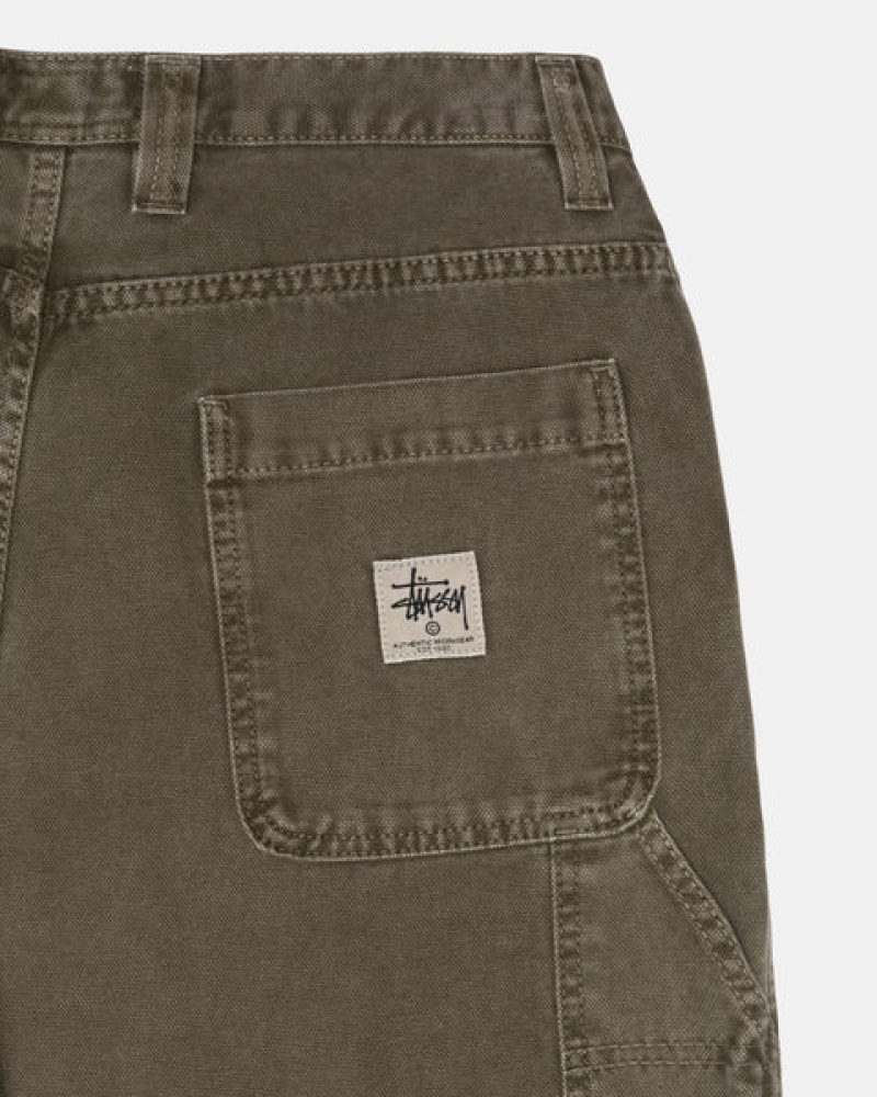 Stussy Work Pant Canvas Ženski Hlače Olivno Zelene Slovenija | SCH-6842