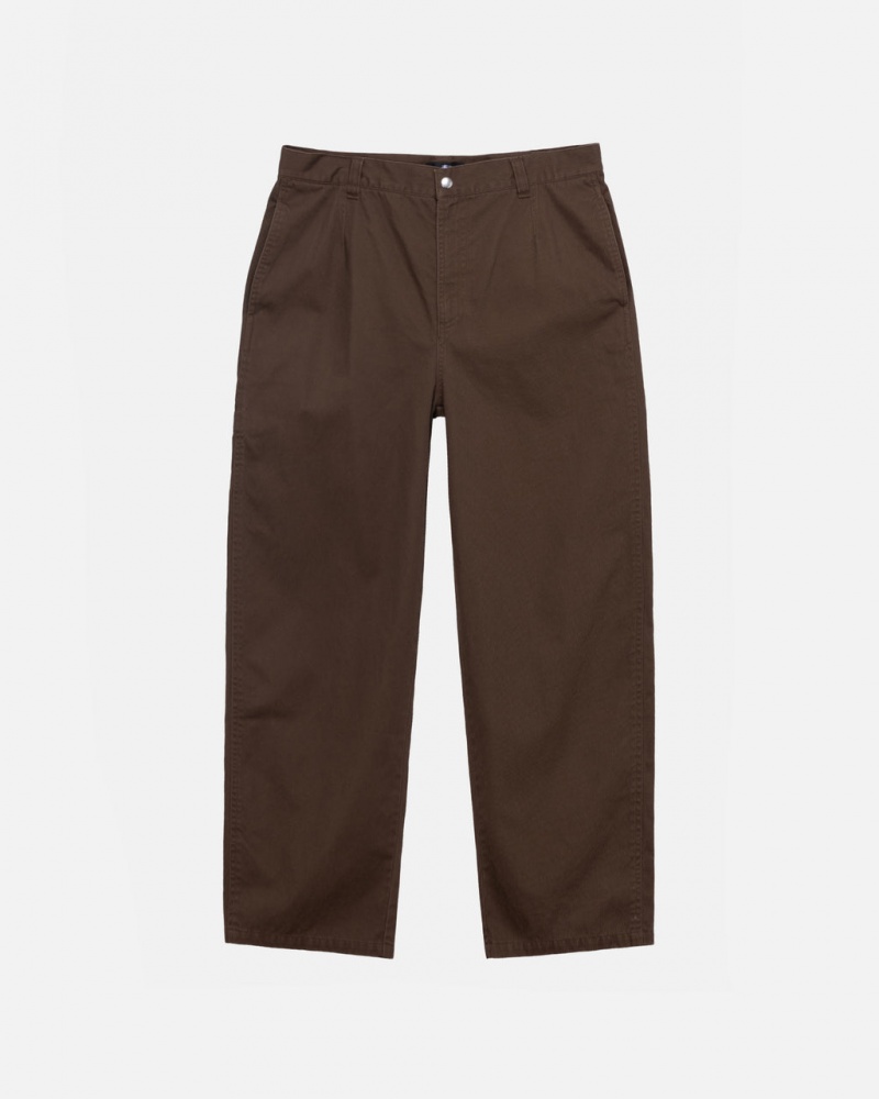 Stussy Workgear Trouser Twill Moški Hlače Rjave Slovenija | ZLE-3969