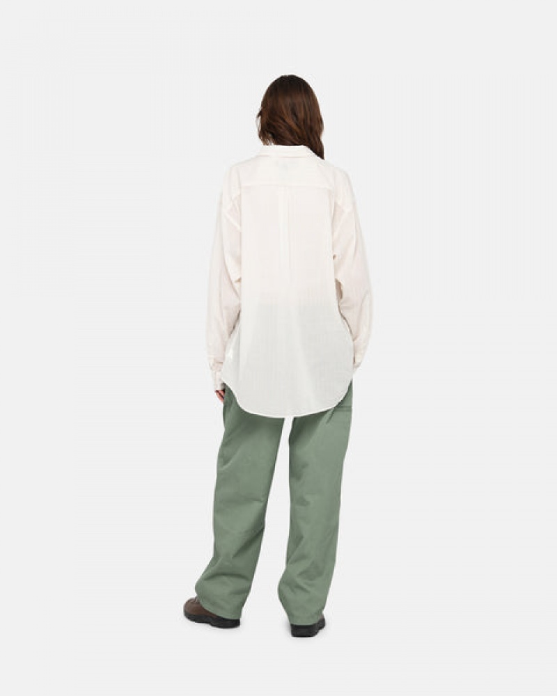 Stussy Workgear Trouser Twill Moški Hlače Zelene Slovenija | YPX-7832